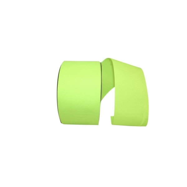 Reliant Ribbon 3 in. 50 Yards Grosgrain Texture Ribbon, Neon Yellow 5200-026-40K